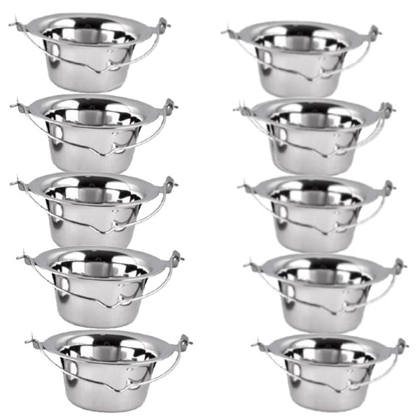 Set 10 ceaune de inox 800 ml