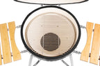 Kamado Dave: Excelență în Arta Gătitului la Foc Deschis Egg 26″ BLACK