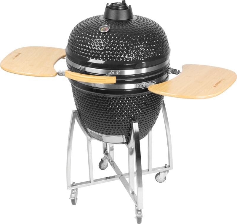Grătar Ceramic cu Pro Kamado Dave Egg 23", Negru