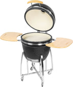 Grătar Ceramic cu Pro Kamado Dave Egg 23", Negru