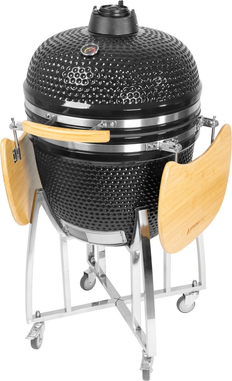 Grătar Ceramic cu Pro Kamado Dave Egg 23", Negru