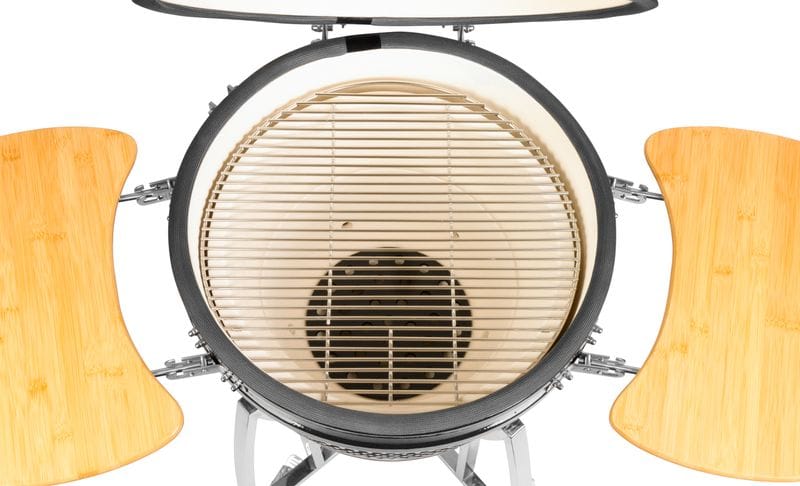 Grătar Ceramic cu Pro Kamado Dave Egg 23", Negru
