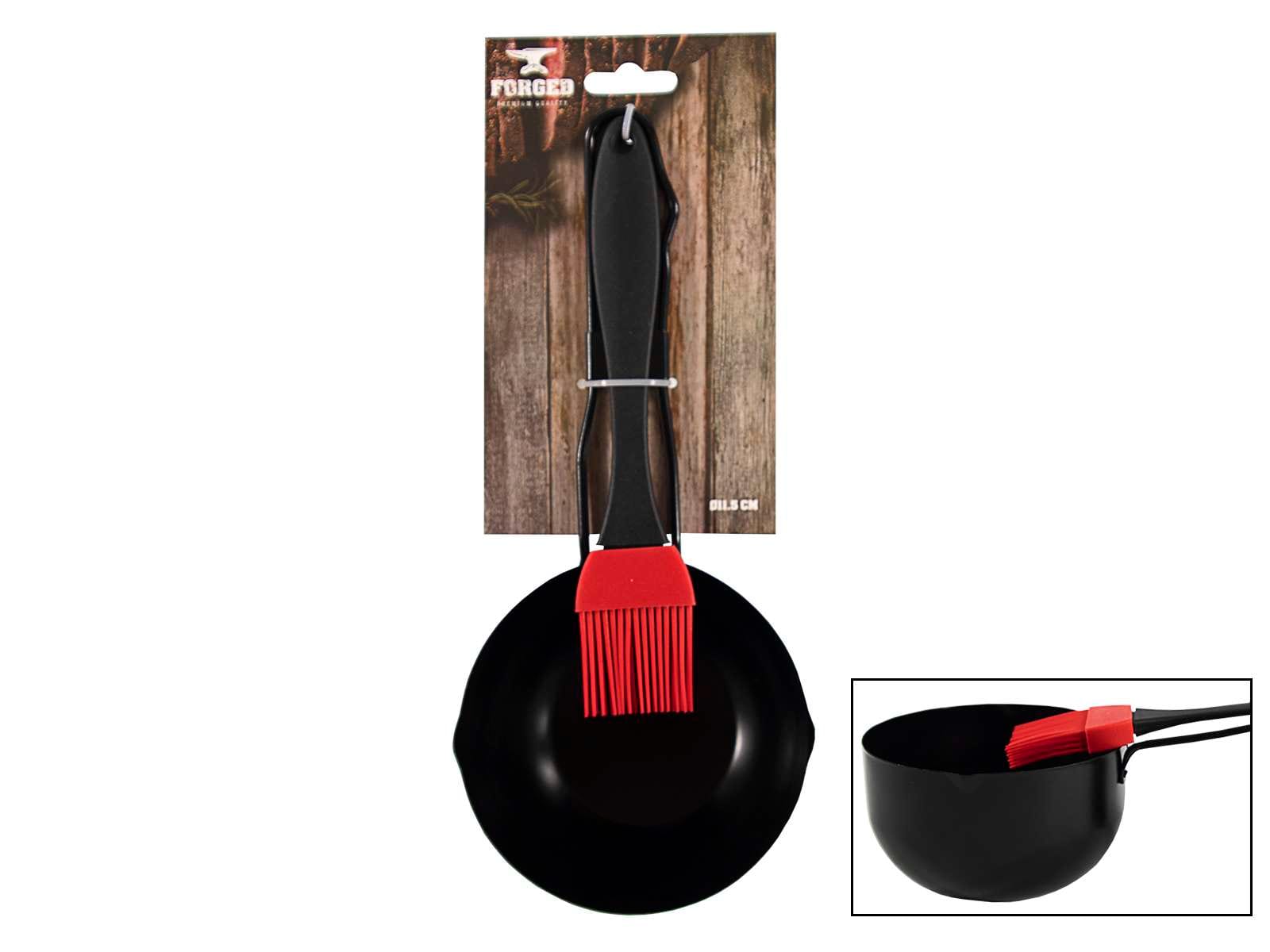 Cratita pentru Sosuri și Marinade din metal + pensula silicon