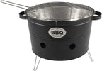 Grătar de Masă Portabil pe Cărbuni – Compact Ø33cm, Ideal Camping & Balcon