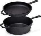 Cratita dubla cu capac IT-14792 27.5 cm + cosulet ratan