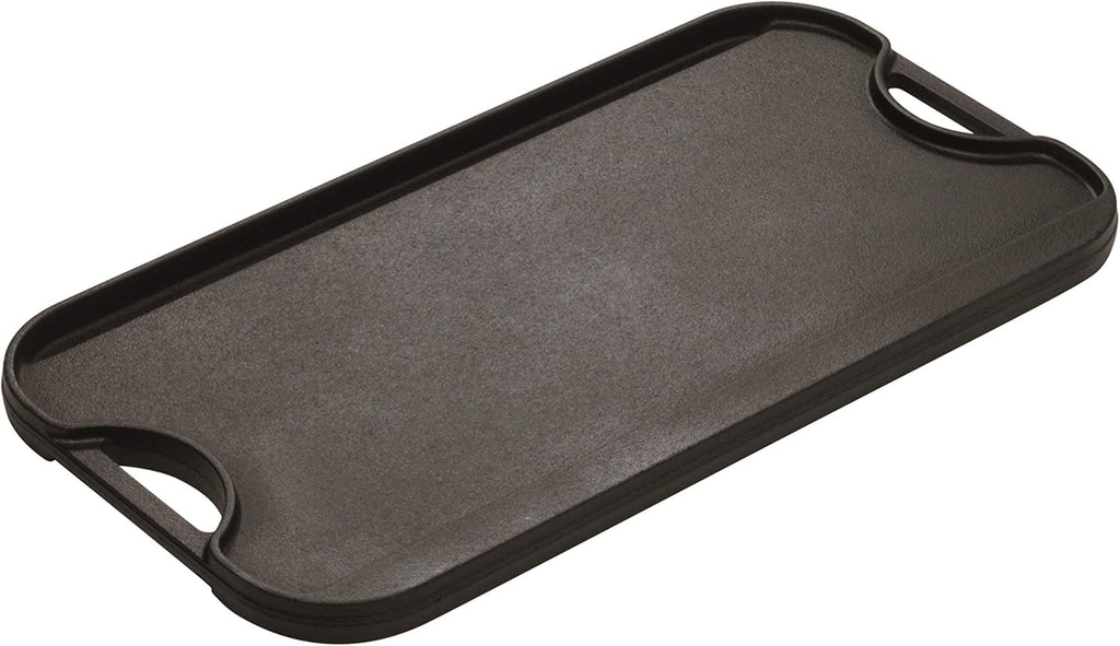 Pachet Outdoor Tavă Grill Reversibilă din Fontă (51cm) + Hamac Camping Bicolor