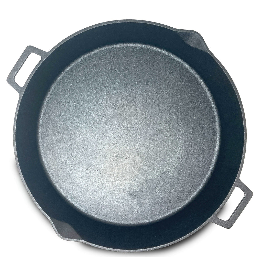 Tava rotunda de fonta 43x7.5 cm