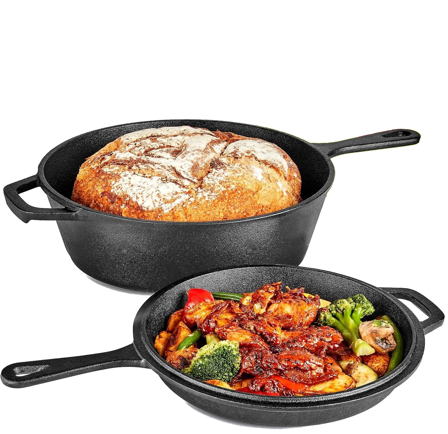 Cratita dubla cu capac IT-14792 27.5 cm