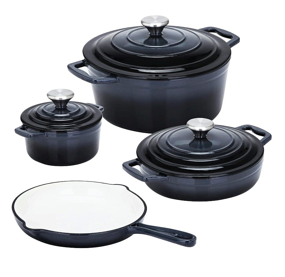 Set 4 produse de fonta emailata GRI CS
