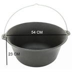 Ceaun de fonta natur 30 litri cu toarta