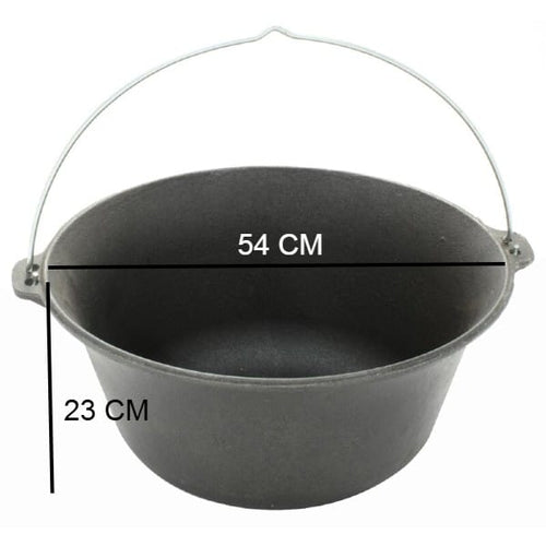 Ceaun de fonta natur 30 litri cu toarta