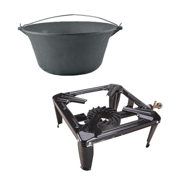 Ceaun fonta 16 l cu arzator de gaz