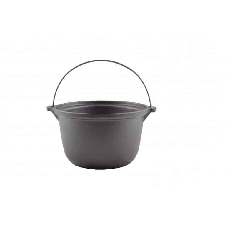 Ceaun de fonta cu fund plat 4 litri