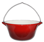 Ceaun din fonta emailat 16 l +trepied