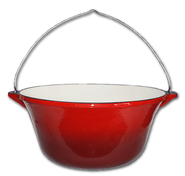 Ceaun din fonta emailat 16 l +trepied
