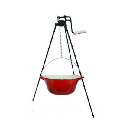 Ceaun emailat 7.2 litri + trepied reglabil