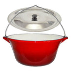 Ceaun fonta emailat 10.8 l cu capac