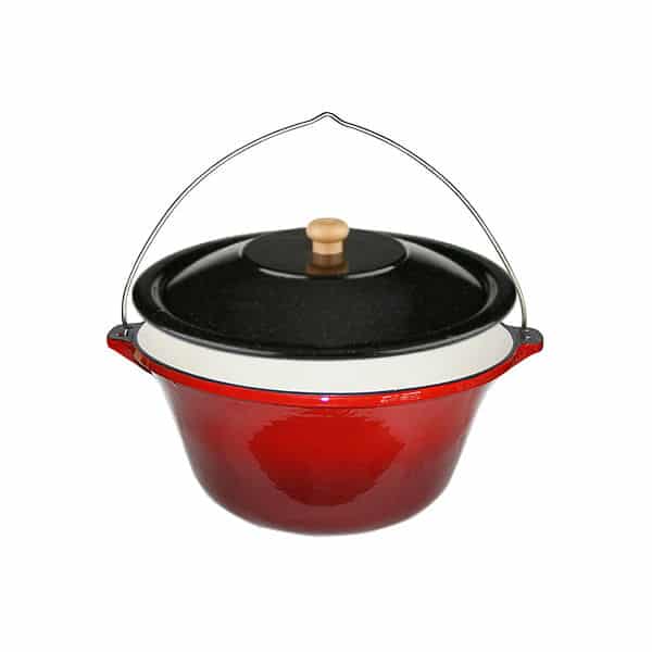Ceaun fonta emailat 10.8 l cu capac