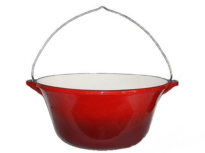Ceaun fonta emailat 10.8 l cu capac