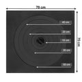 Plită fontă pătrată 70x70 cm cu 5 cercuri detașabile