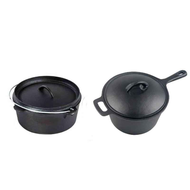 Set cratita si ceaun din fonta