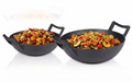 Set Premium doua Wok-uri din Fontă Pură  32 cm și 36 cm