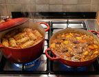 Setul "Chef's Red Duo" Oala Clasică + Cratița Înaltă