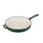 Set cratita si tigaie fonta emailata verde smarald