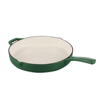 Tigaie fonta emailata verde smarald 30 cm