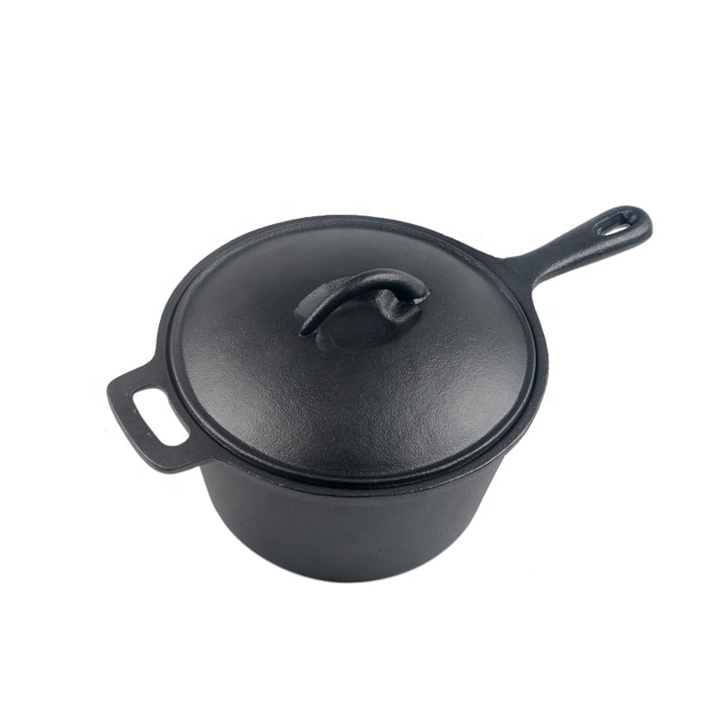Cratita de fonta cu maner si capac 1.4 litri