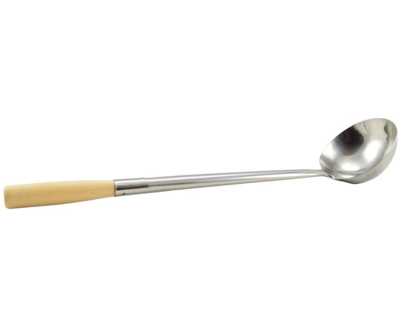 Polonic inox cu maner lemn 250 ml