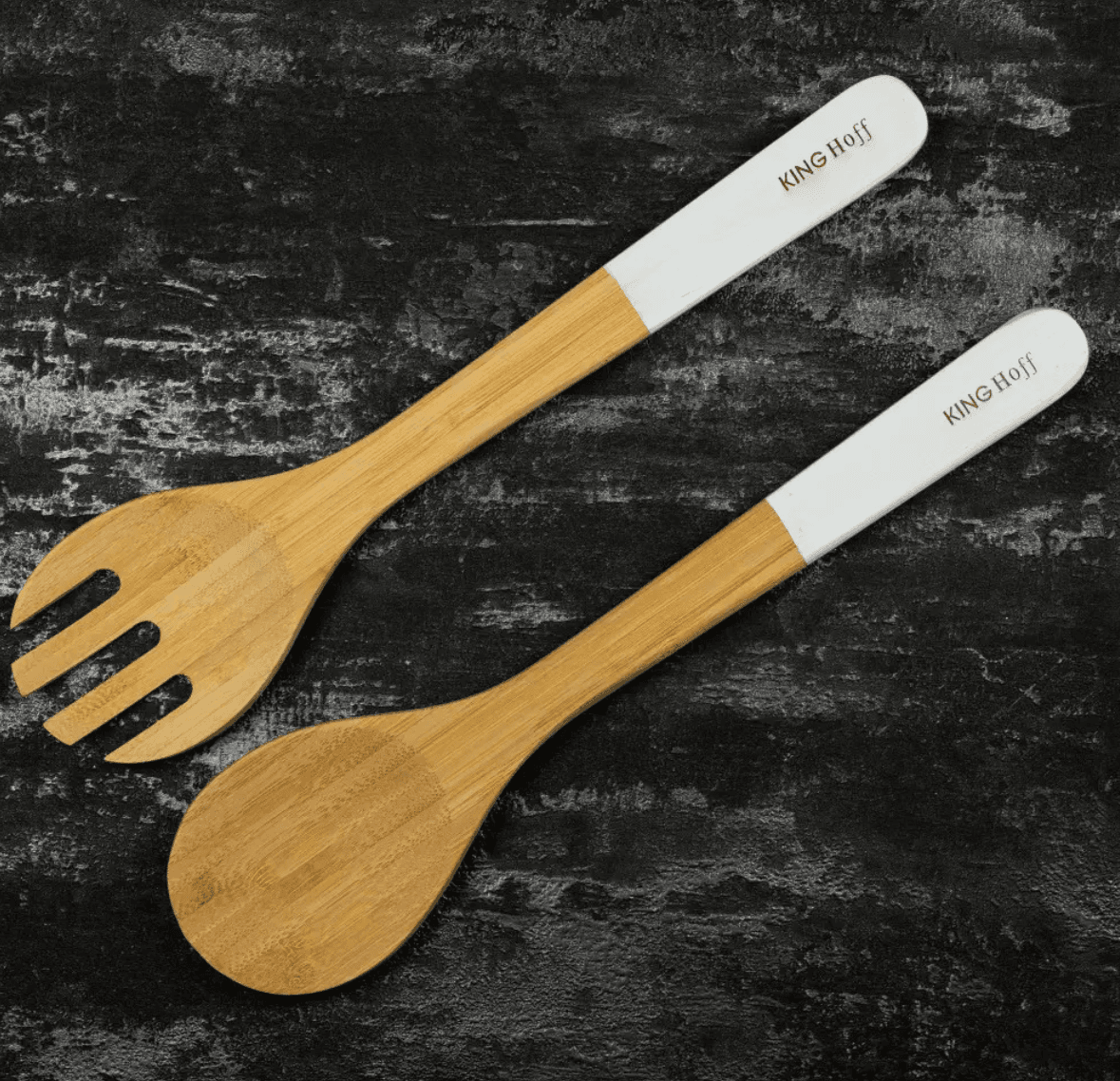 Set 2 linguri din bambus  30,5x7 cm, Kinghoff