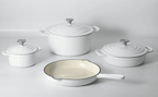 Set 4 produse de fonta emailata ALB CS