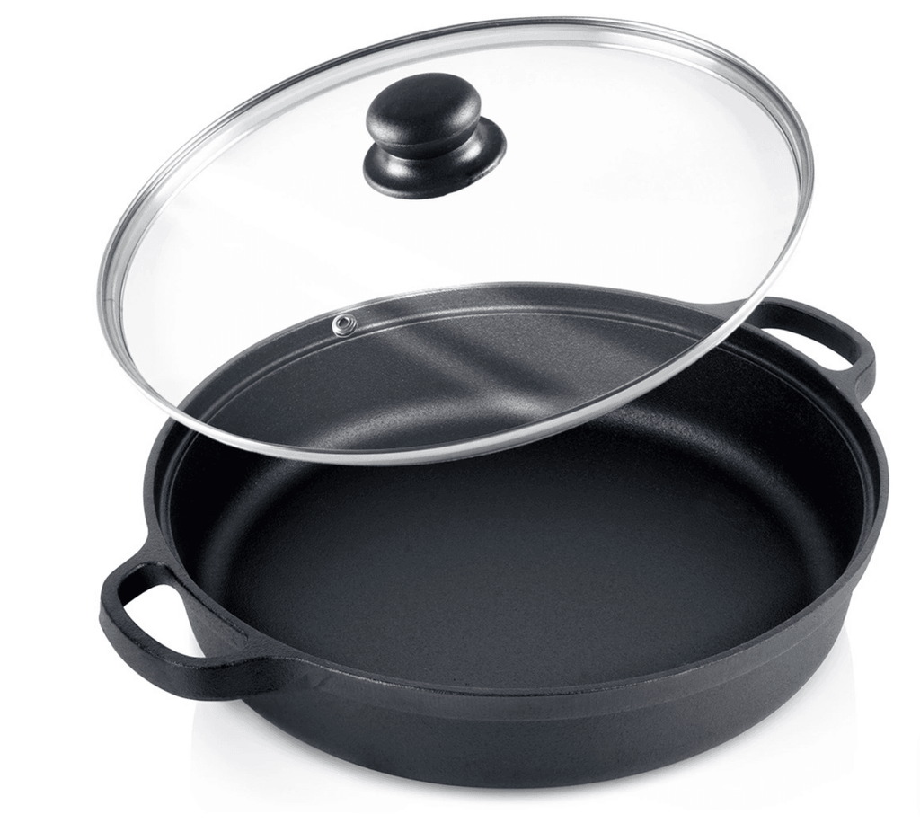 Cratita adanca cu doua manere OR 31 cm + capac