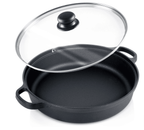 Cratita adanca cu doua manere OR 31 cm + capac