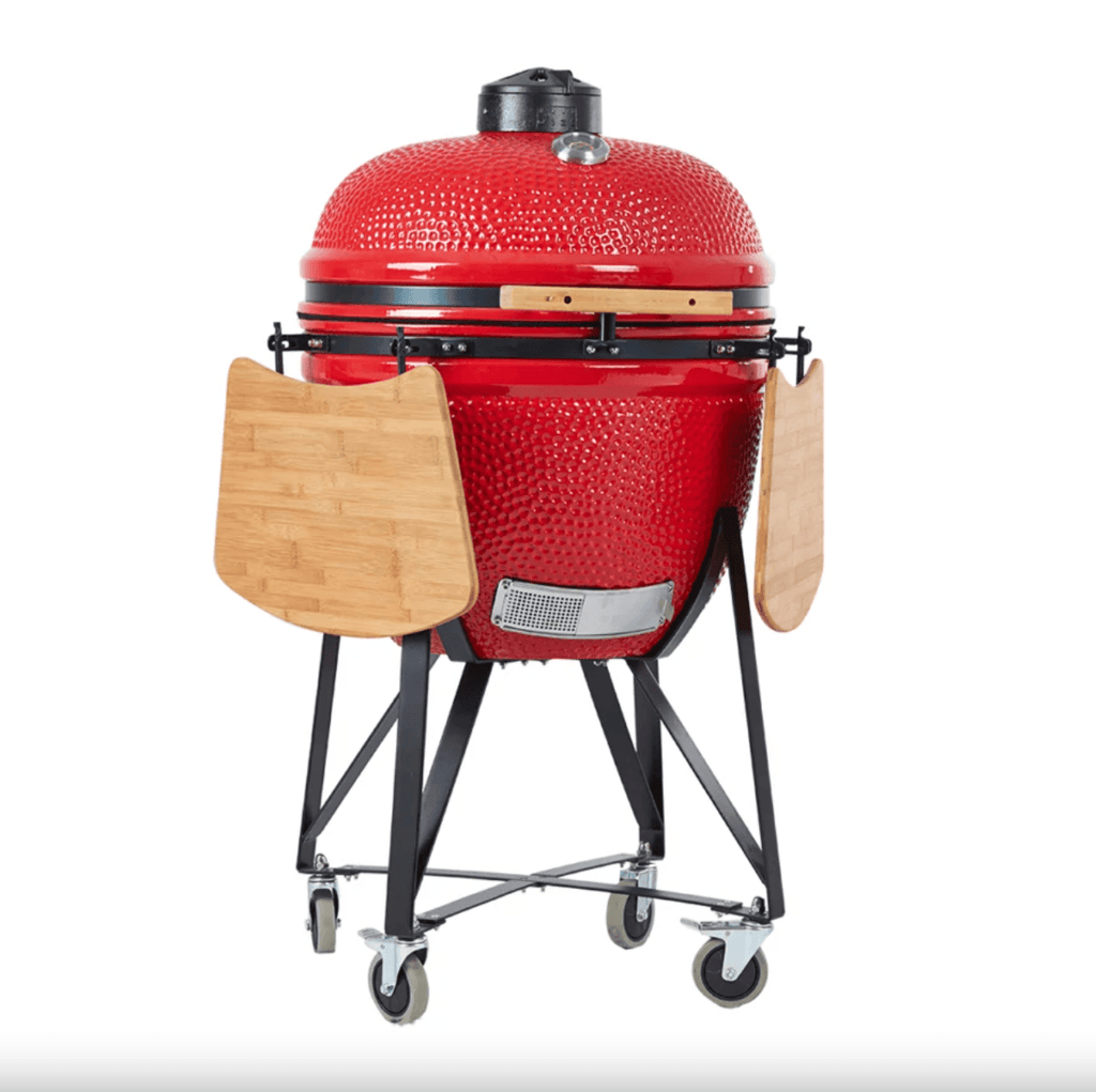 Grătar Ceramic Kamado Dave – Rosu intens - Marimea M 20 inch