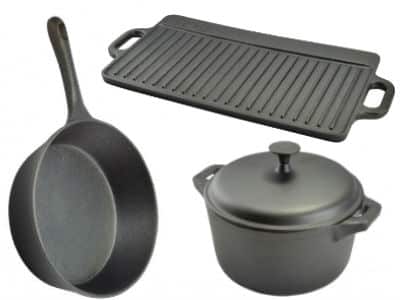 Set 3 produse din fonta