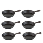 Set 6 bucati tigaii de fonta 16 cm diametrul