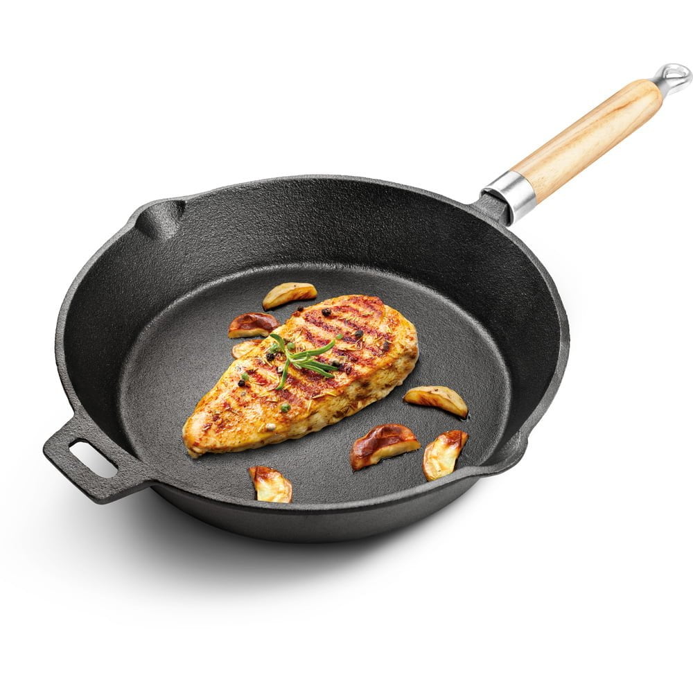Tigaie de fonta 25 cm  LM cu cioc