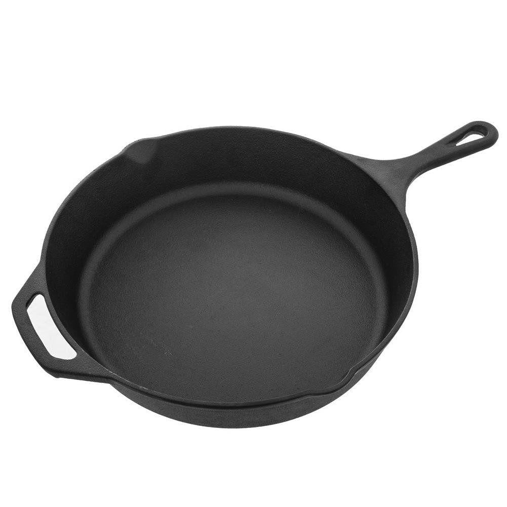 Tigaie plata de fonta diametrul 30 cm cu ciocuri laterale