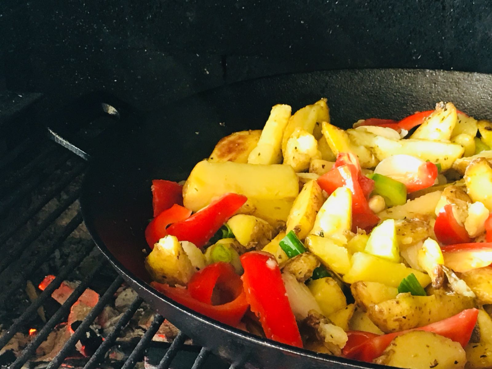 Wok din fonta 36.5 cm