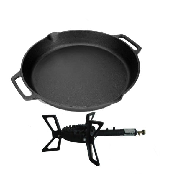 Arzator gaz cu tava de fonta 43 cm diametrul