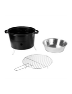 Grătar de Masă Portabil pe Cărbuni – Compact Ø33cm, Ideal Camping & Balcon