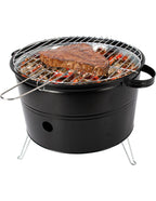 Grătar de Masă Portabil pe Cărbuni – Compact Ø33cm, Ideal Camping & Balcon