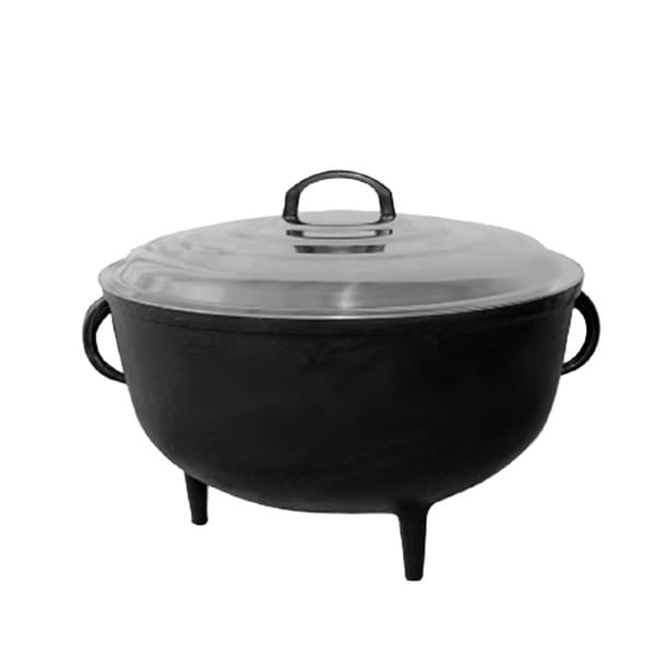 Ceaun fonta pura cu capac 60 litri