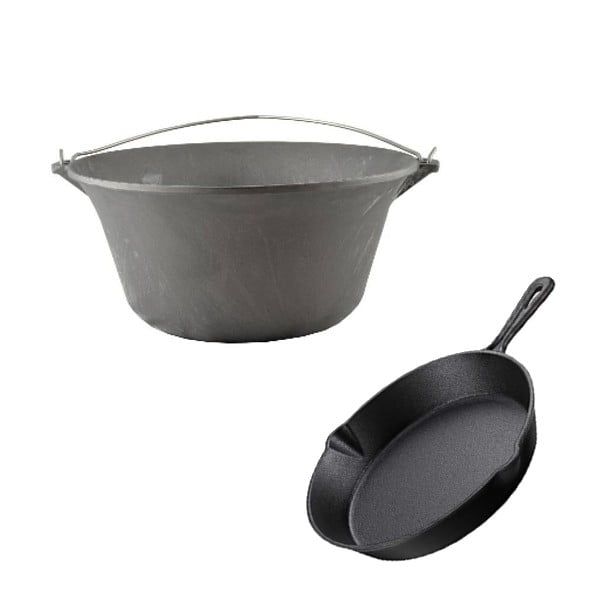 Ceaun fonta 16 l + tigaie 30 cm