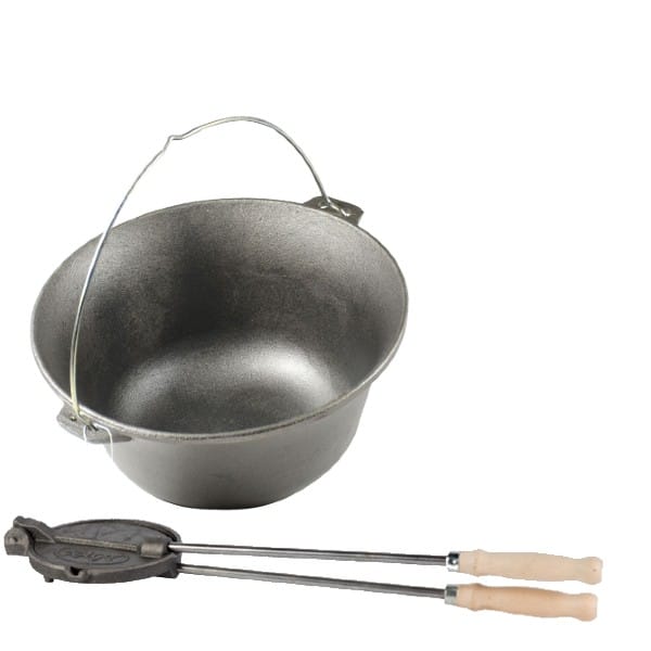 Ceaun de fonta natur 16 l + picurator slanina
