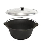 Ceaun de fonta de 22 litri + capac