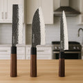 Set Cuțite Japoneze Samurai by Rikito Watanabe -Nakiri 18 cm + Satar 17 cm + Sashimi 24 cm