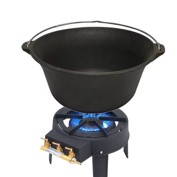 Pachet ceaun de fonta 30 l + arzator gaz 8.6 ke
